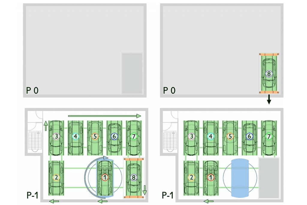 Schéma technique PUZZLE PARK configuration alternative